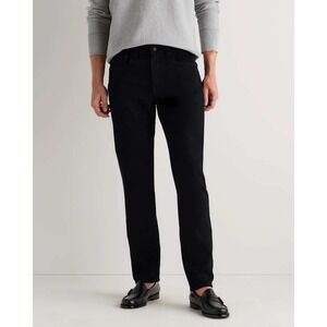 Quince Warren Stretch Slim Straight Leg Jeans Black Mens 34x32 NWT